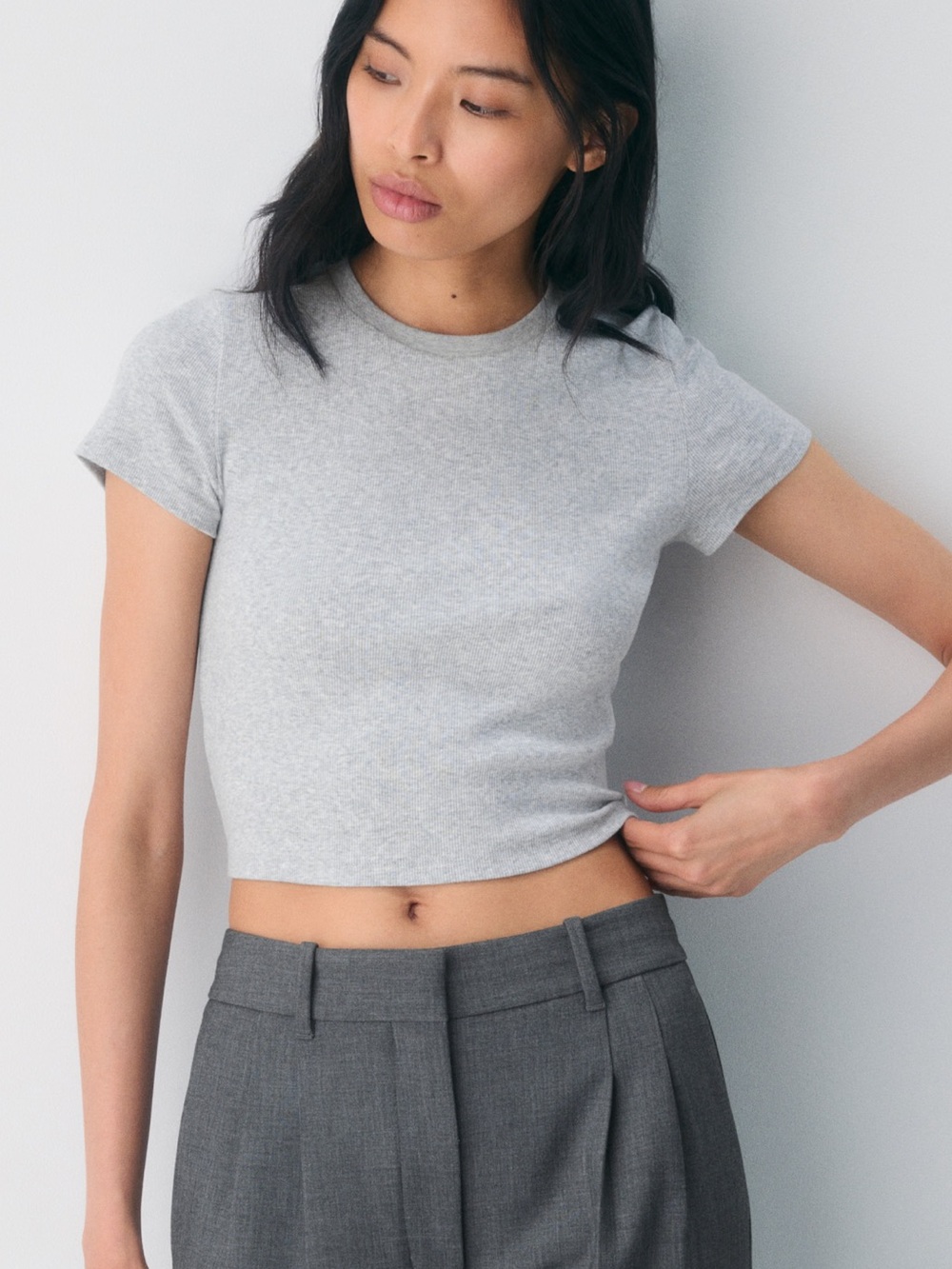 Homestretch Rib Tune Waist T-Shirt